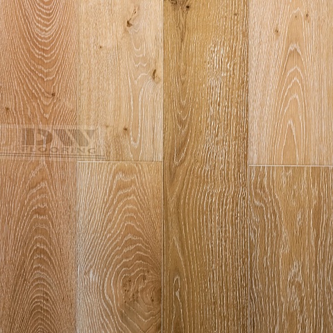 DW FLOORING 14 мм Дуб бежевый белёный DW LEY 008 лак матовый с фаской (фото 1)