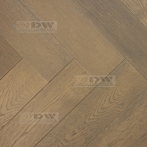 DW FLOORING Елка Английская 14 мм Дуб серый DW 303U лак матовый с фаской (фото 1)