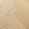 DW FLOORING Елка Английская 14 мм Дуб бежевый DW 304U лак матовый с фаской (миниатюра фото 1)