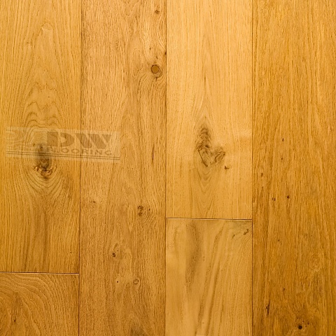 DW FLOORING 14 мм Дуб светло-коричневый DW LEY 012 лак матовый с фаской (фото 1)