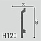 XPS Polymer Н 120 120х20/ Белый (миниатюра фото 2)