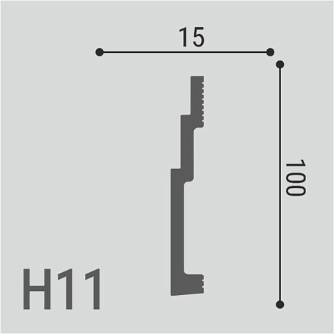 XPS Polymer Н 11 100х15/ Белый (фото 2)