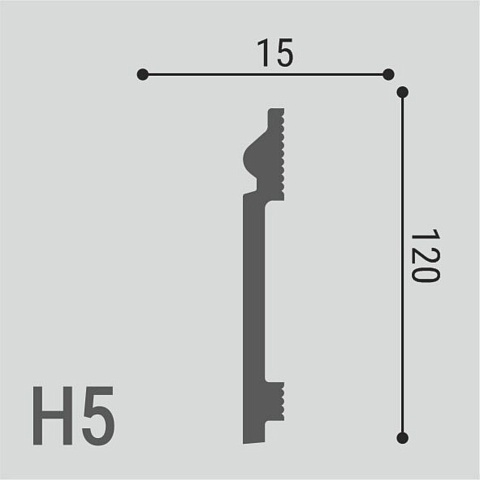 XPS Polymer Н 5 120х15/ Белый (фото 2)