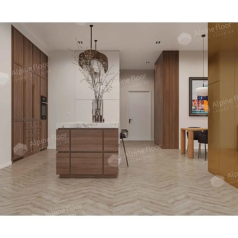 Alpine Floor SPC Chevron Alpine ECO 18-21 Гикори 4V 43кл (фото 2)