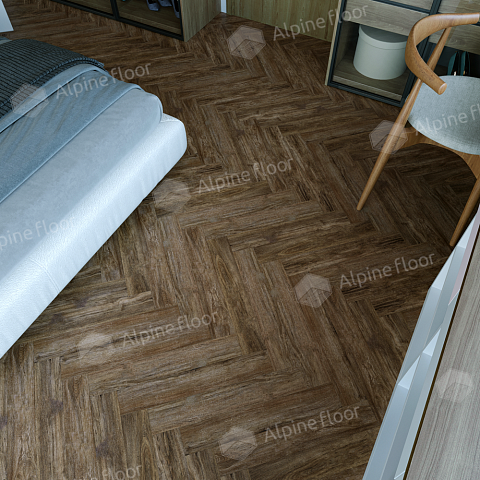 Alpine Floor Herringbone 8 Pro 4V 33 (CH) LF102-10B New_ Дуб Бордо (фото 4)