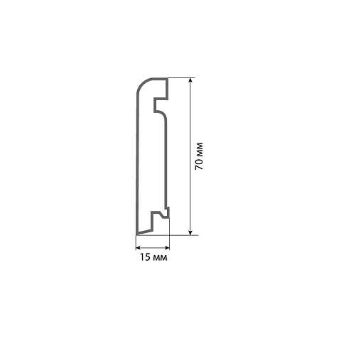 Finitura dekor R13 70х15х2400/ 024 (фото 2)